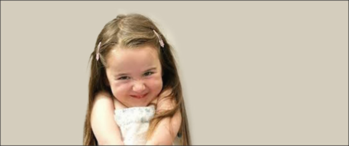 image of cute young girl smiling